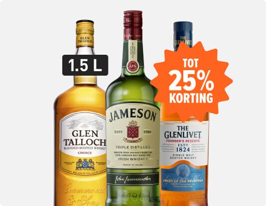 Whisky deals tot 25% korting